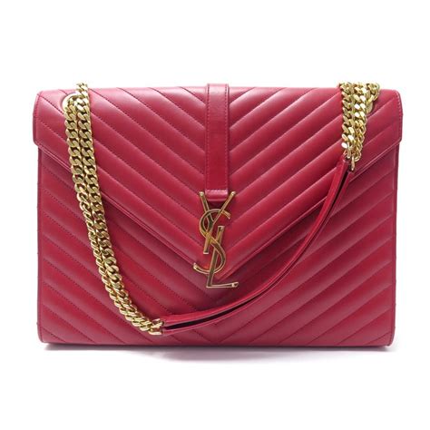 sac yves saint laurent rouge|ysl sac de jour small.